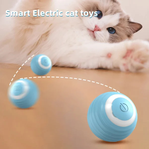 Cat Interactive Ball Smart Cat DogToys Electronic Interactive Cat Toy Indoor Automatic Rolling Magic Ball Cat Game Accessories 1